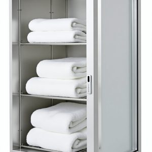 Flux_Dev_Enhance_client_comfort_with_this_heated_towel_warmer__0 Heated Towel Warmer Cabinet